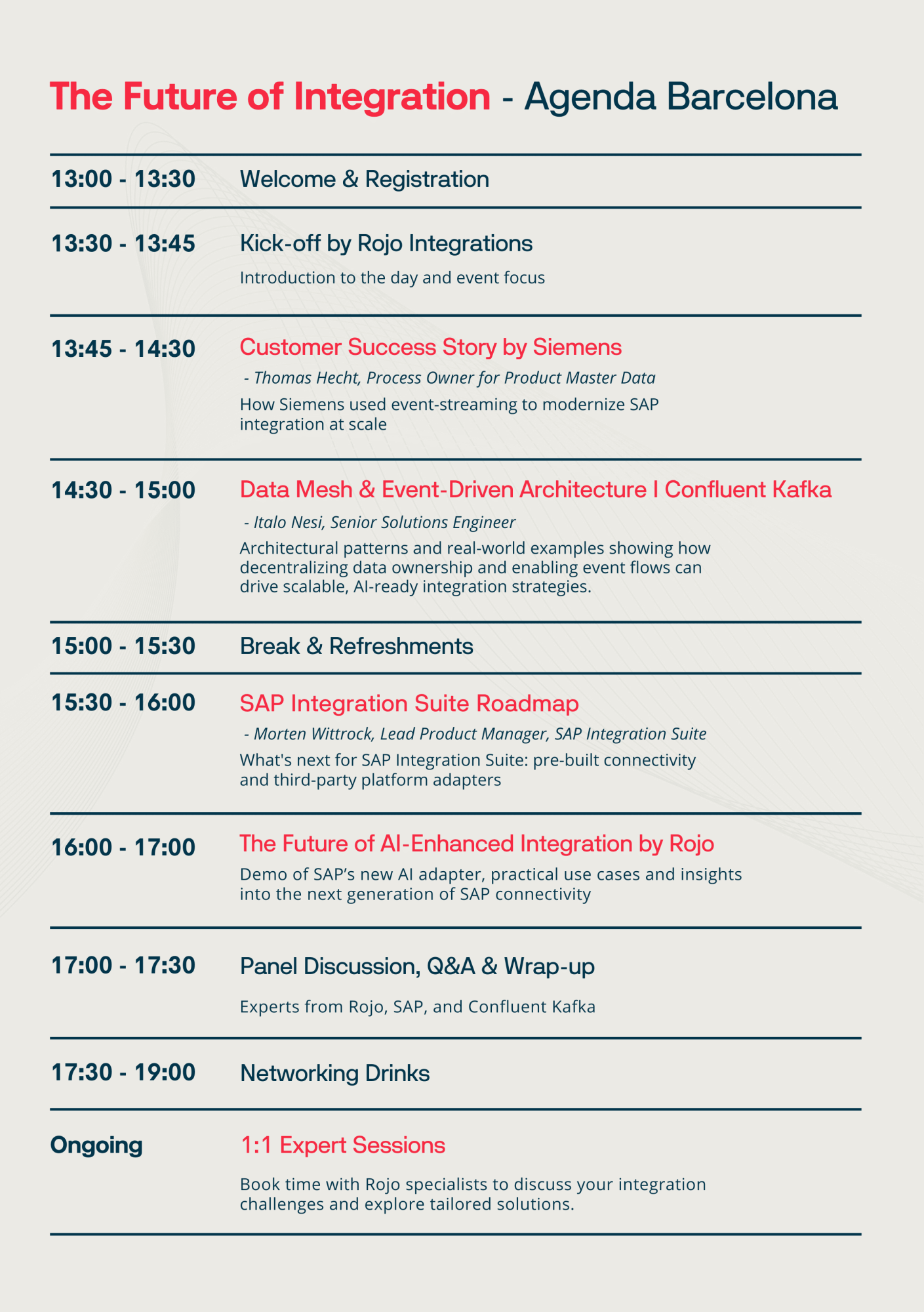 The Future of Integration Event - Tech Barcelona